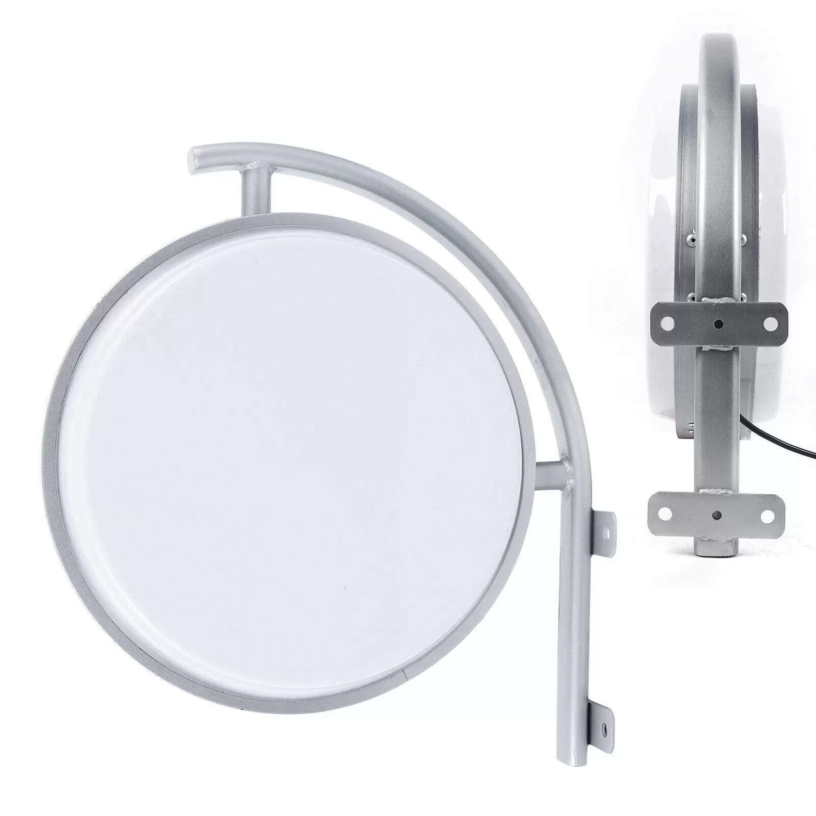 Double-sided round LED box - Diameter: 40 cm - With 1.5 m power cable Double-sided round LED box - Diameter: 40 cm - With 1.5 m power cable