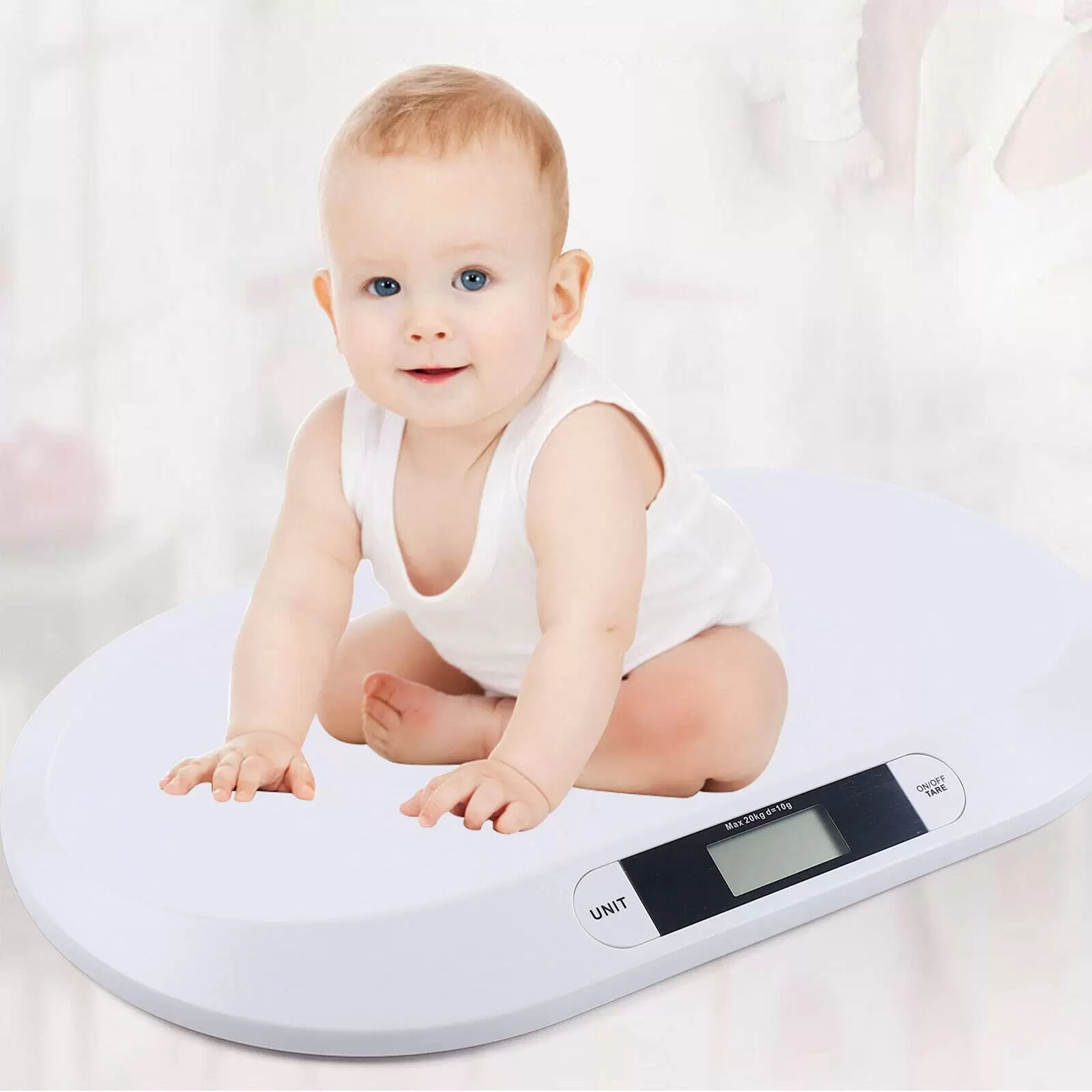 Baby scale with LCD display for newborns from 30 g to 20 kg Baby scale with LCD display for newborns from 30 g to 20 kg
