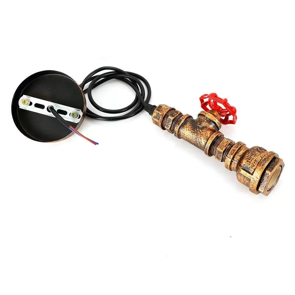 Industrial Water Tube 2 Pieces Pendant Light Iron Tube Hanging Lamp Edison Lamp Loft E27 Industrial Water Tube 2 Pieces Pendant Light Iron Tube Hanging Lamp Edison Lamp Loft E27