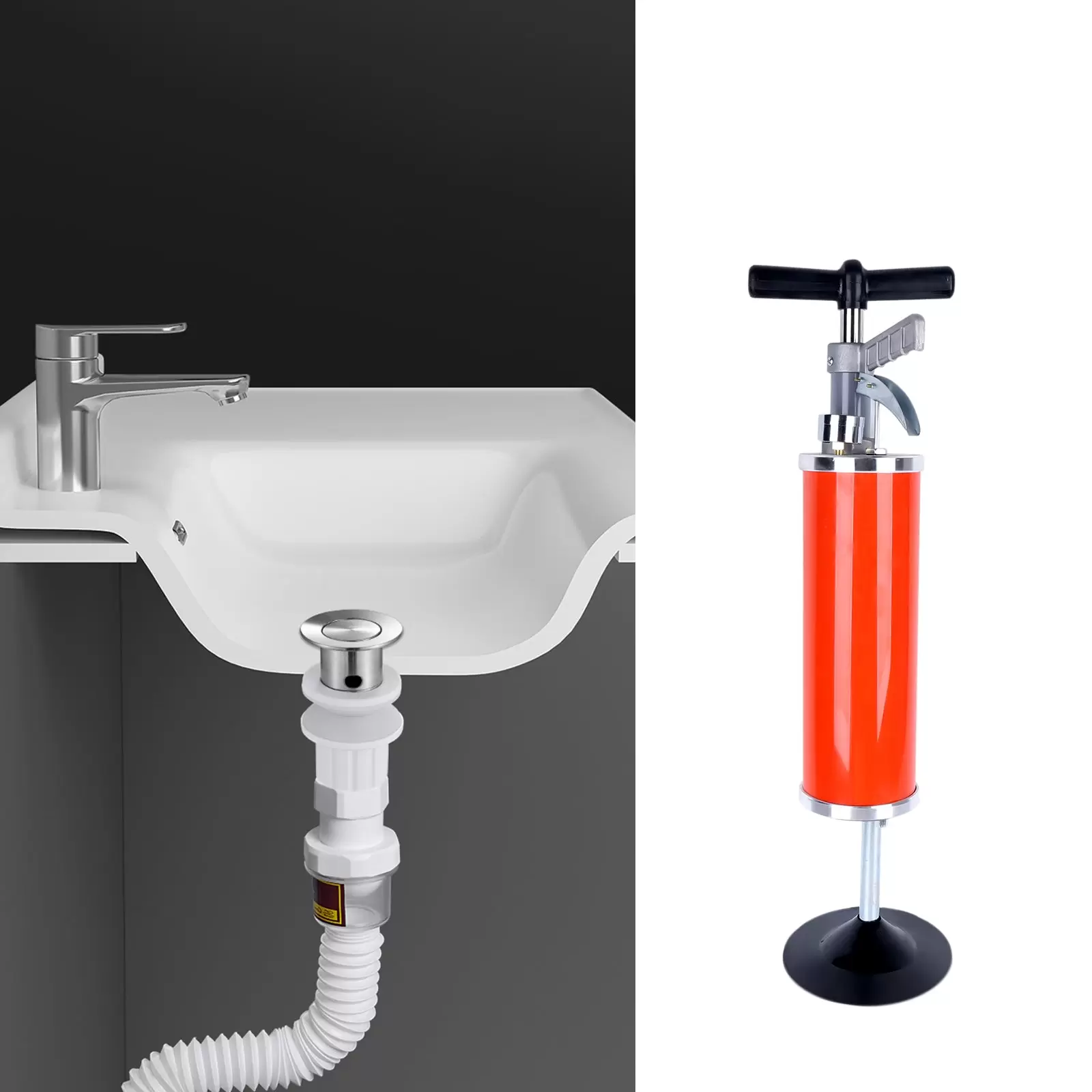 High Pressure Tube Excavator Suction Bell Drain Cleaner 0.7MPa Aluminum Alloy Base Universal High Pressure Tool High Pressure Tube Excavator Suction Bell Drain Cleaner 0.7MPa Aluminum Alloy Base Universal High Pressure Tool