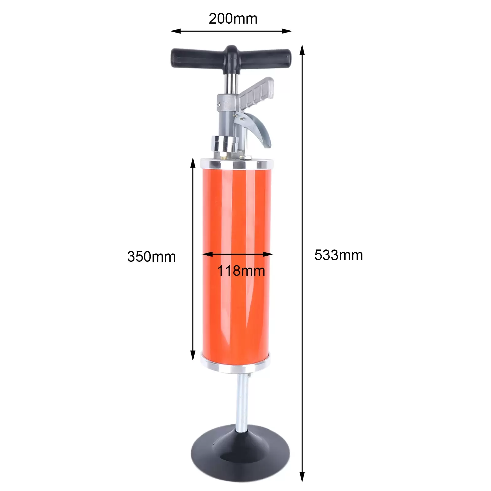 High Pressure Tube Excavator Suction Bell Drain Cleaner 0.7MPa Aluminum Alloy Base Universal High Pressure Tool High Pressure Tube Excavator Suction Bell Drain Cleaner 0.7MPa Aluminum Alloy Base Universal High Pressure Tool
