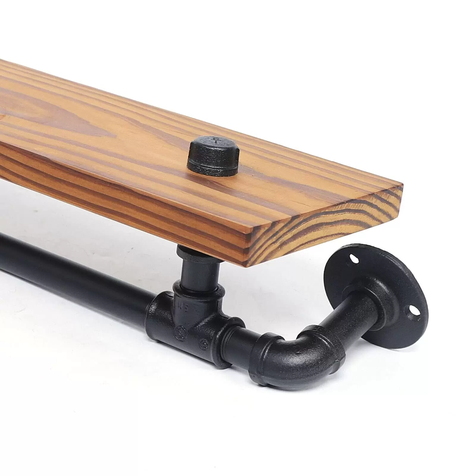 Industrial Floating Shelf Wall Mounted Wooden Shelf Tube Wall Shelf Wall Shelf for Living Room Bedroom Industrial Floating Shelf Wall Mounted Wooden Shelf Tube Wall Shelf Wall Shelf for Living Room Bedroom