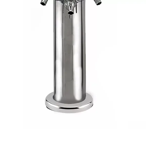 Stainless Steel Beer Tower Triple Pressure Tap Beer Faucet Beer Tower Beverage Dispenser for Bar Kitchen Home Pub Party