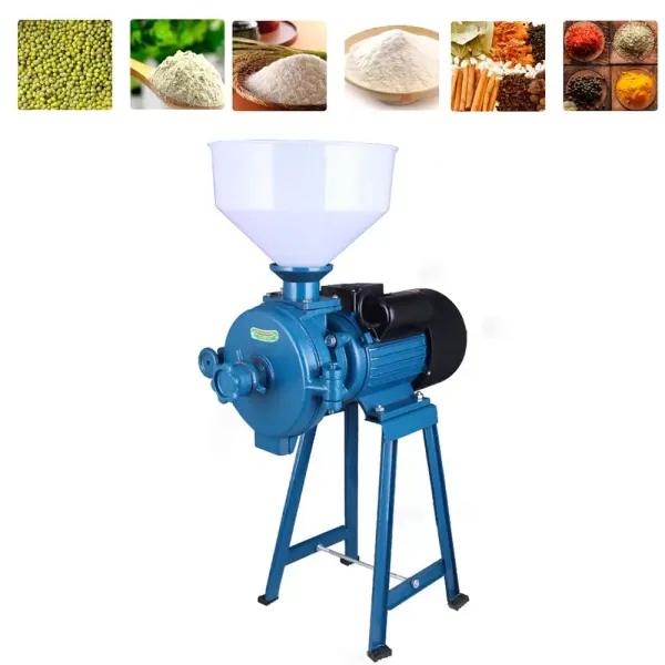 1500W Electric Grain Mill with Funnel, 1400RPM, Adjustable, 220V, for Rice Corn, Groove and Wheat(Blue) 1500W Electric Grain Mill with Funnel, 1400RPM, Adjustable, 220V, for Rice Corn, Groove and Wheat(Blue)