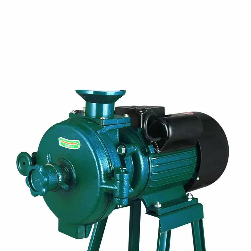 Cereal mill with funnel for seeds, rice flour, corn 1400 rpm (Green) Cereal mill with funnel for seeds, rice flour, corn 1400 rpm (Green)