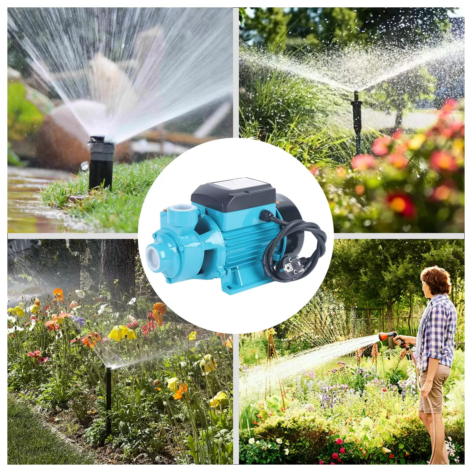 Water pump 220 V - 38 m - 2 m3/h - Electric water pump - 370 W - 10 bar Water pump 220 V - 38 m - 2 m3/h - Electric water pump - 370 W - 10 bar