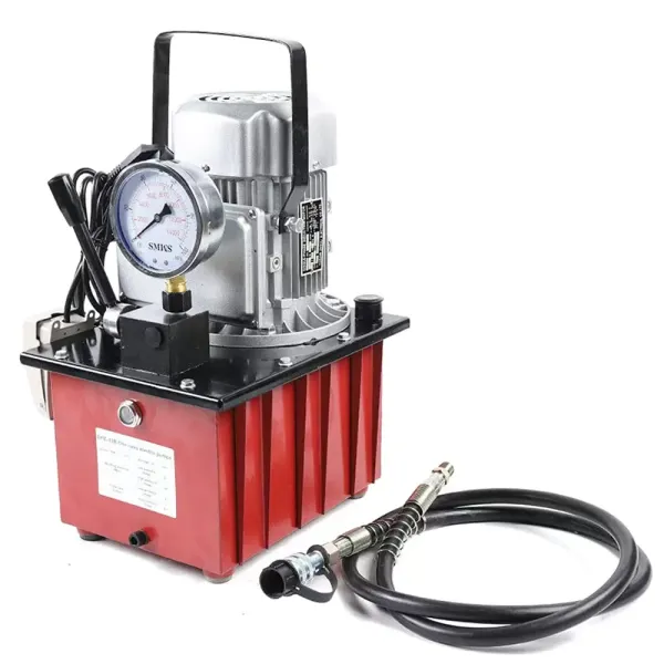 Hydraulic Pump Electro-Hydraulic Pump 2-70Mpa Hydraulic Pump 750W with Oil Pipe Electric Hydraulic Pump 750W Single Acting Manual Valve 10000 PSI