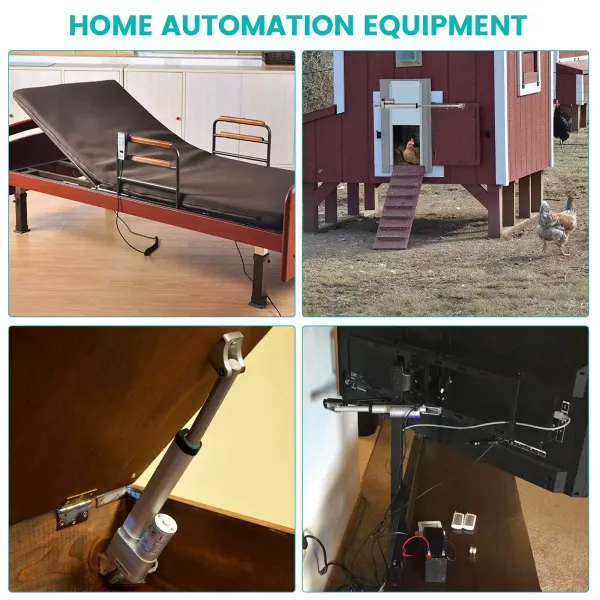 900N Dc12V Linear Actuator Linear Actuator Drive Linear Motor 330Lbs/150Kg Remote Control Electric Motor 10mm/s Water-proof Heavy Duty