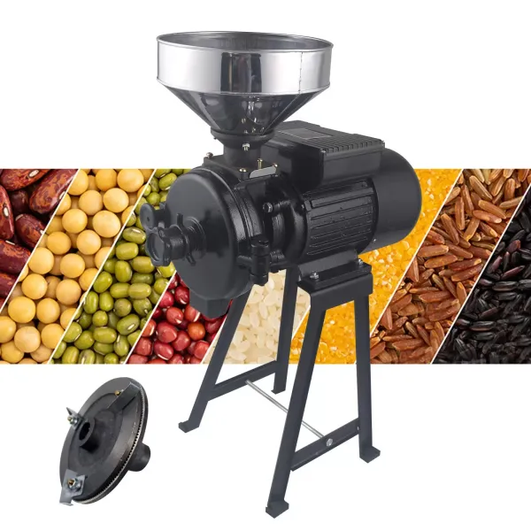 Grain Mill Electric Grain Mill Grain Squeezer Dry Grain Wheat Mill Grist Mill Coffee Grinder 2200w 1400r/min Infinitely Adjustable Grinding Level Grain Mill Electric Grain Mill Grain Squeezer Dry Grain Wheat Mill Grist Mill Coffee Grinder 2200w 1400r/min Infinitely Adjustable Grinding Level