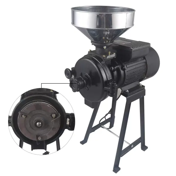 Grain Mill Electric Grain Mill Grain Squeezer Dry Grain Wheat Mill Grist Mill Coffee Grinder 2200w 1400r/min Infinitely Adjustable Grinding Level