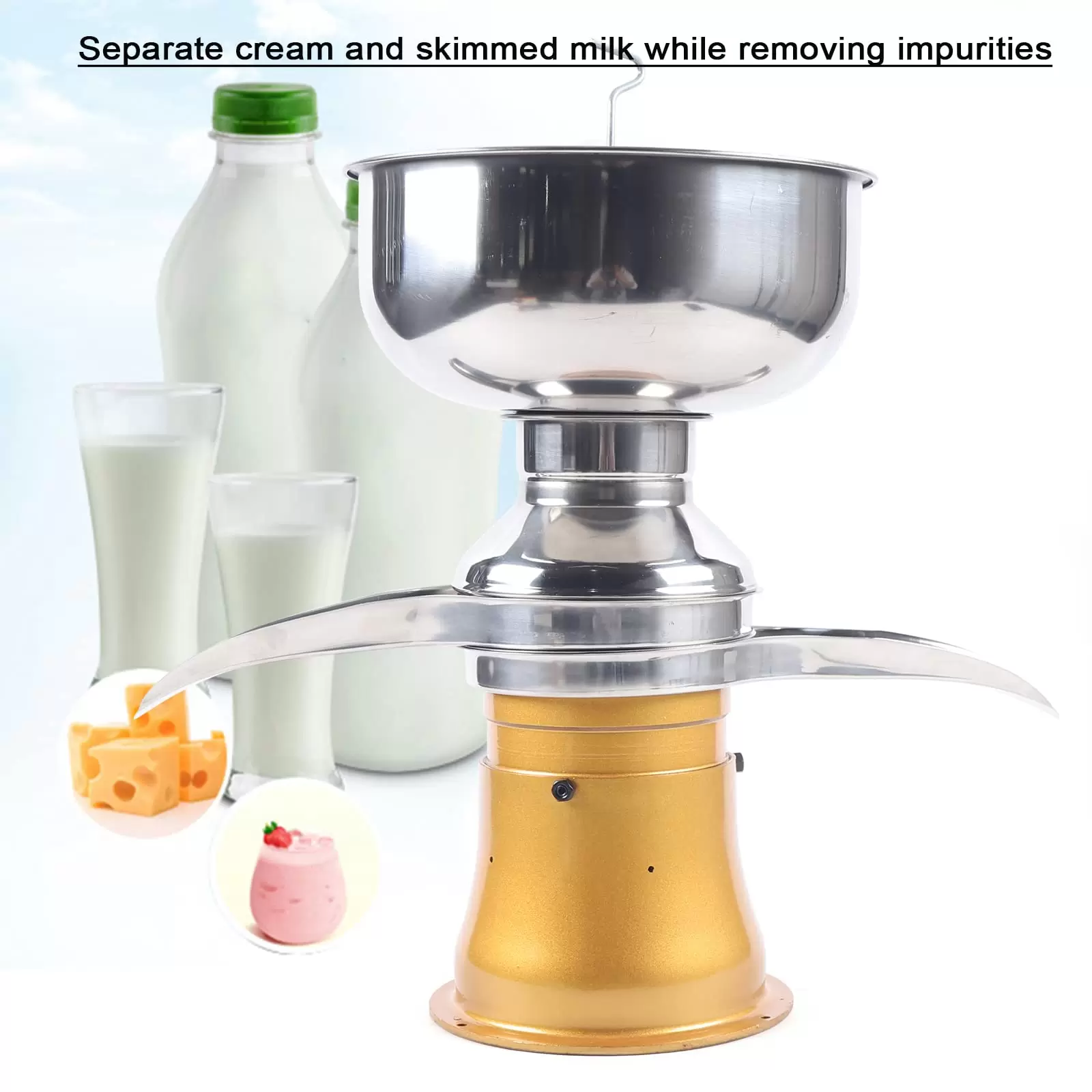 50 l/h - Fresh Milk Separator - Cow Milk Separator Machine - Roller Speed: 9800-11000 rpm 50 l/h - Fresh Milk Separator - Cow Milk Separator Machine - Roller Speed: 9800-11000 rpm