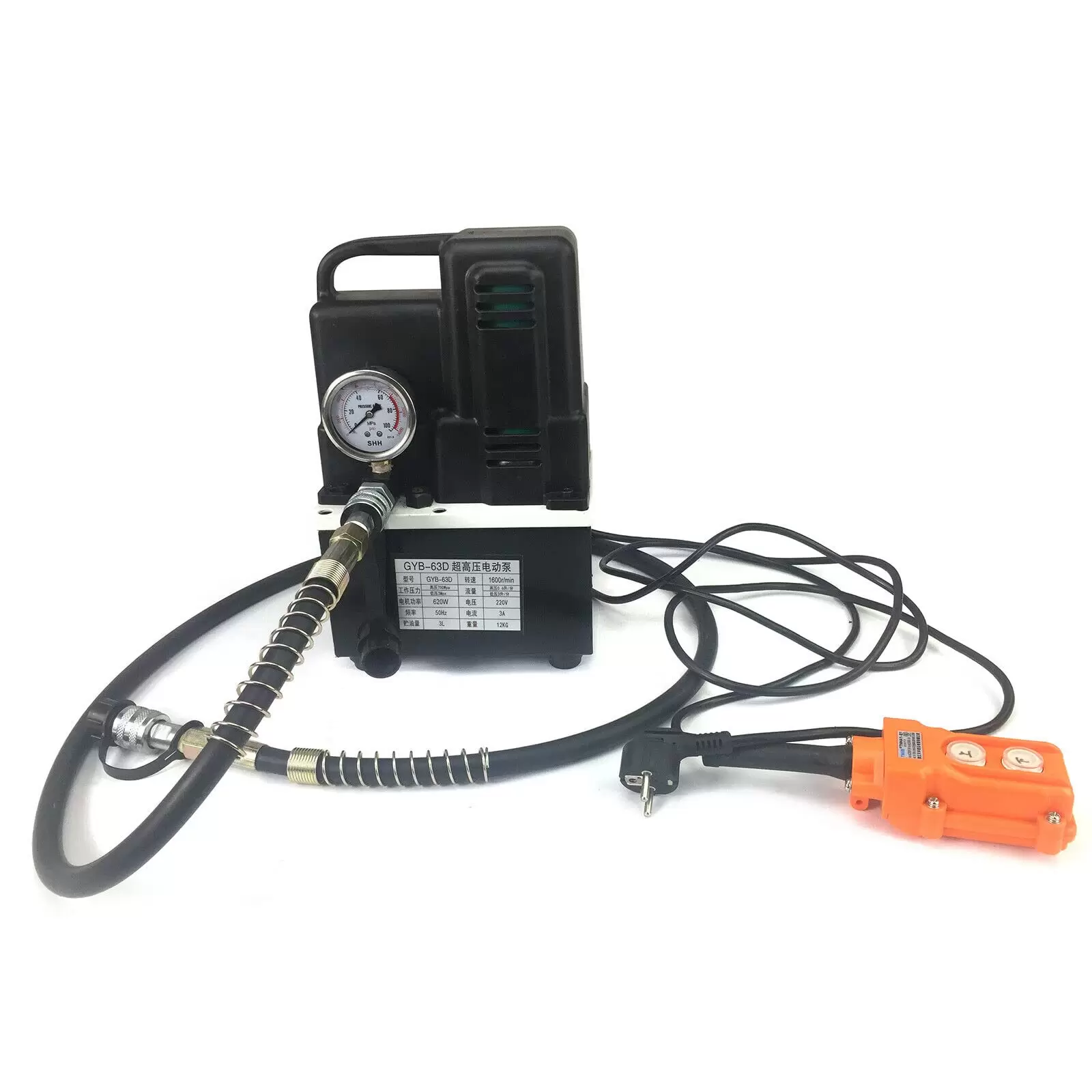 Hydraulic Pump 70Mpa Hydraulic Power Pack Electric Hydraulic Pump 3L