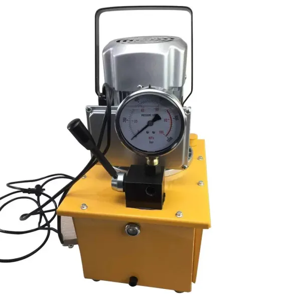 750W 0.6 L/min Electric Driven Hydraulic Pump Machine 2-70Mpa Jack Split Hydraulic Pump with Manual Valve to Control the Return Oil