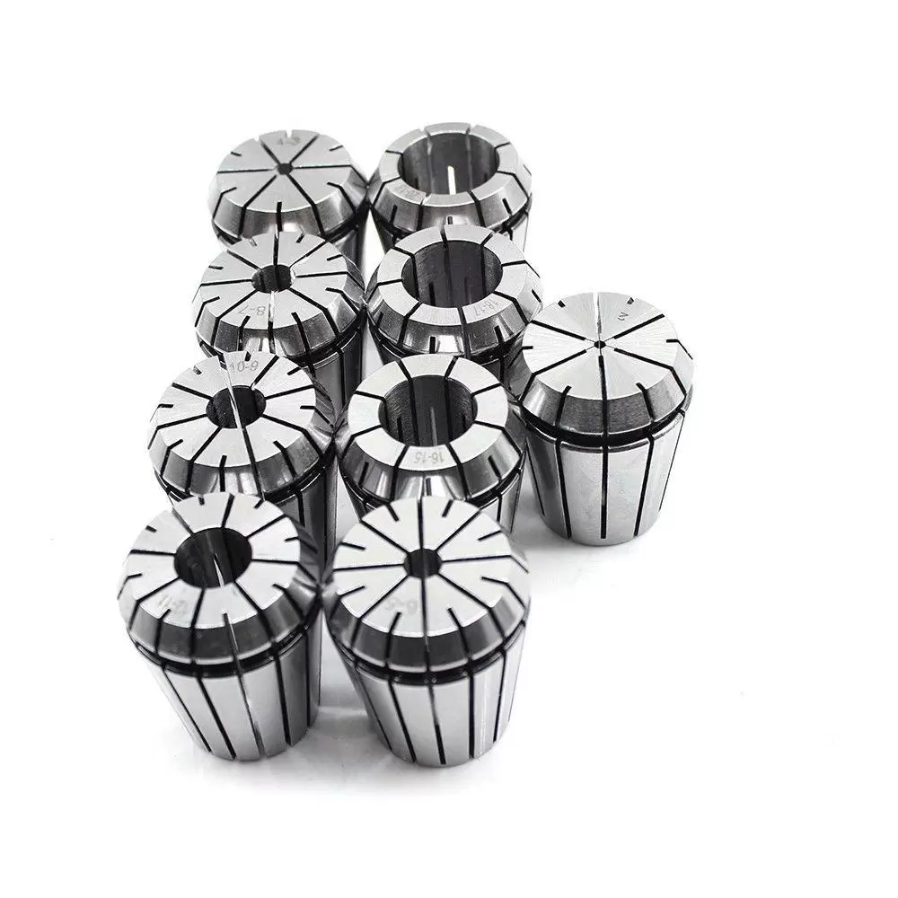 M12 MK3 ER32 Collet Chuck + 9pcs 2-20mm Collet Set for Milling Machine, Made of High Quality Spring Steel M12 MK3 ER32 Collet Chuck + 9pcs 2-20mm Collet Set for Milling Machine, Made of High Quality Spring Steel