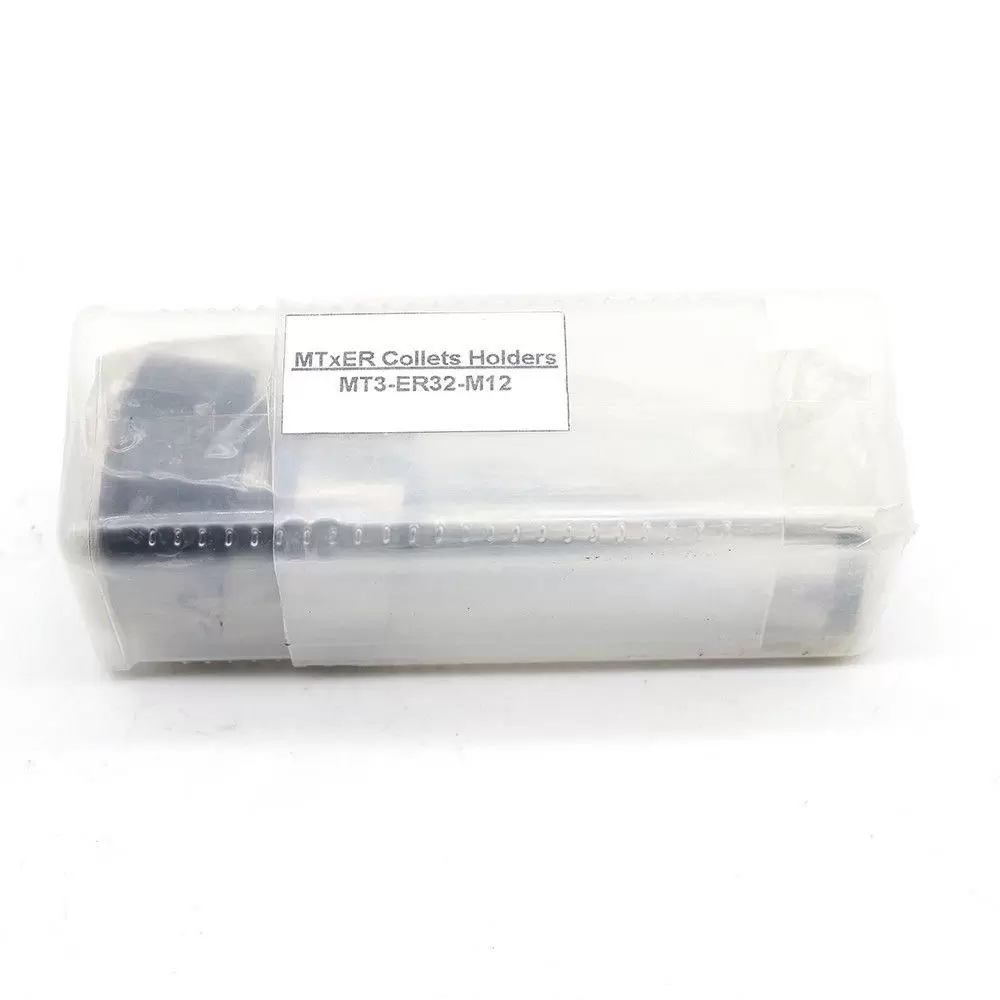M12 MK3 ER32 Collet Chuck + 9pcs 2-20mm Collet Set for Milling Machine, Made of High Quality Spring Steel