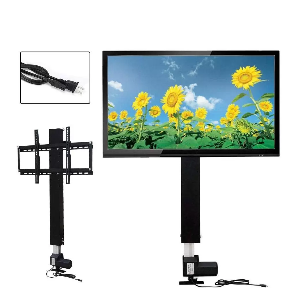 Electric TV Lift Wall Mount - Adjustable Height - for Plasma Screens with Remote Control - Suitable for 26"-57" Screens