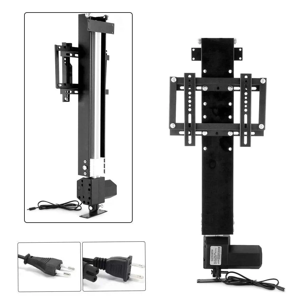 Electric TV Lift Wall Mount - Adjustable Height - for Plasma Screens with Remote Control - Suitable for 26"-57" Screens