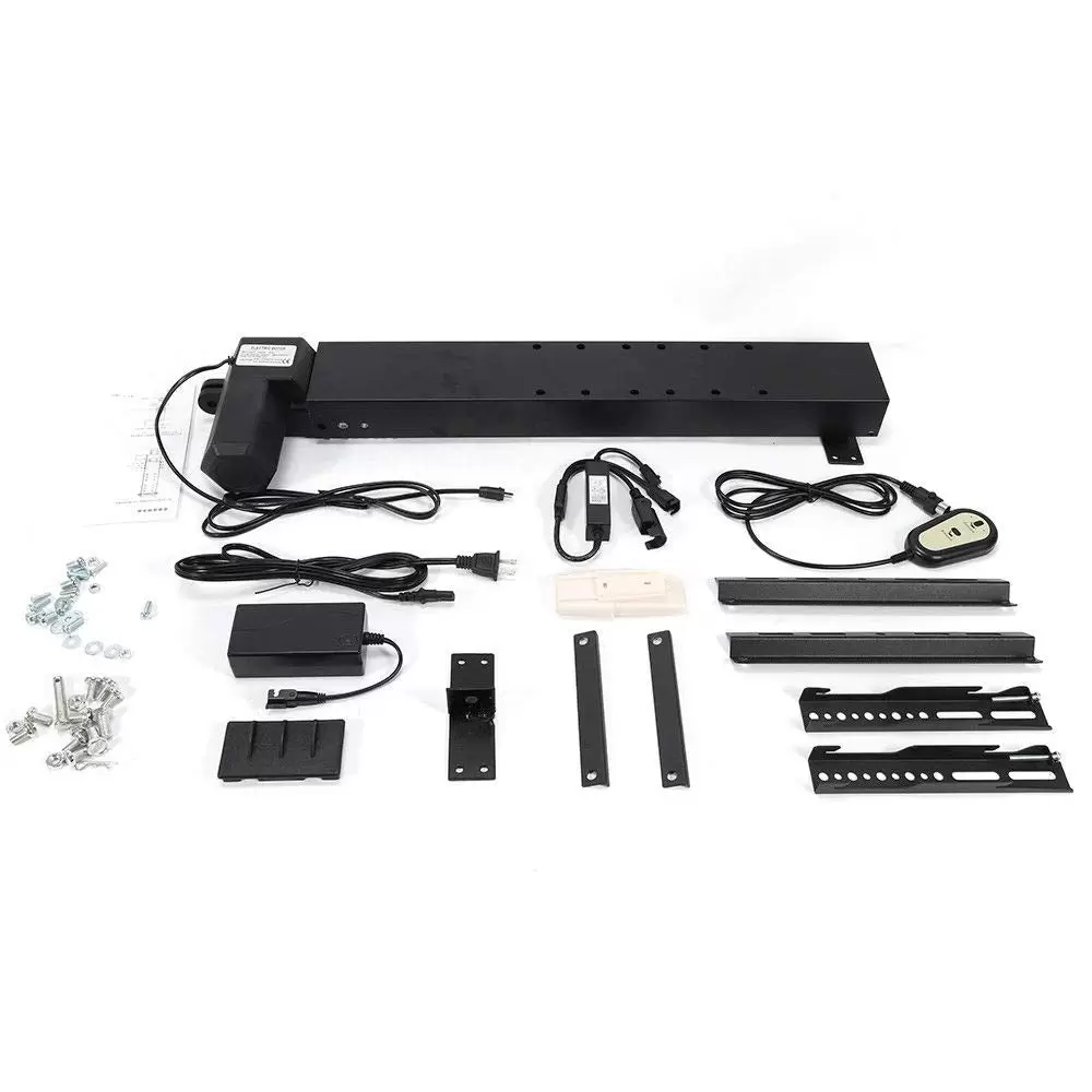 Electric TV Lift Wall Mount - Adjustable Height - for Plasma Screens with Remote Control - Suitable for 26"-57" Screens