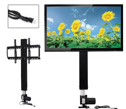 Electric TV Lift Wall Mount - Adjustable Height - for Plasma Screens with Remote Control - Suitable for 26"-57" Screens