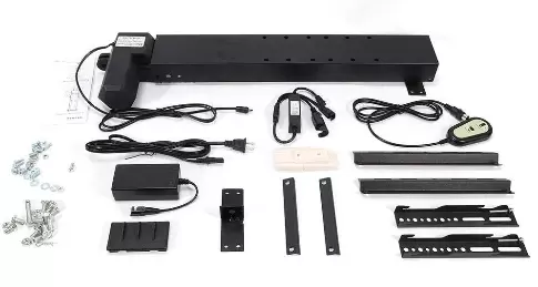 Electric TV Lift Wall Mount - Adjustable Height - for Plasma Screens with Remote Control - Suitable for 26"-57" Screens