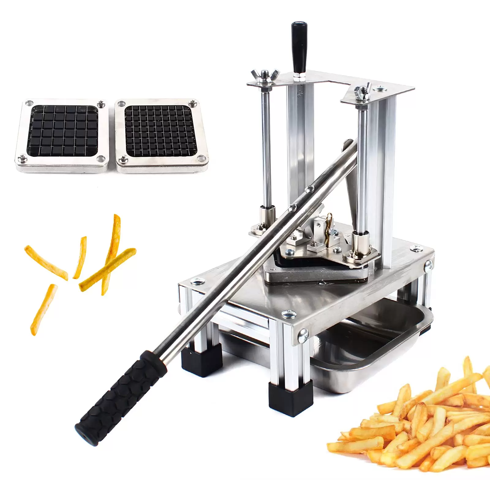 Stainless Steel French Fry Cutter Commercial Manual French Fry Cutter Commercial Vegetable Fruit Food Cutter Used To Cut Potatoes Cucumbers Stainless Steel French Fry Cutter Commercial Manual French Fry Cutter Commercial Vegetable Fruit Food Cutter Used To Cut Potatoes Cucumbers
