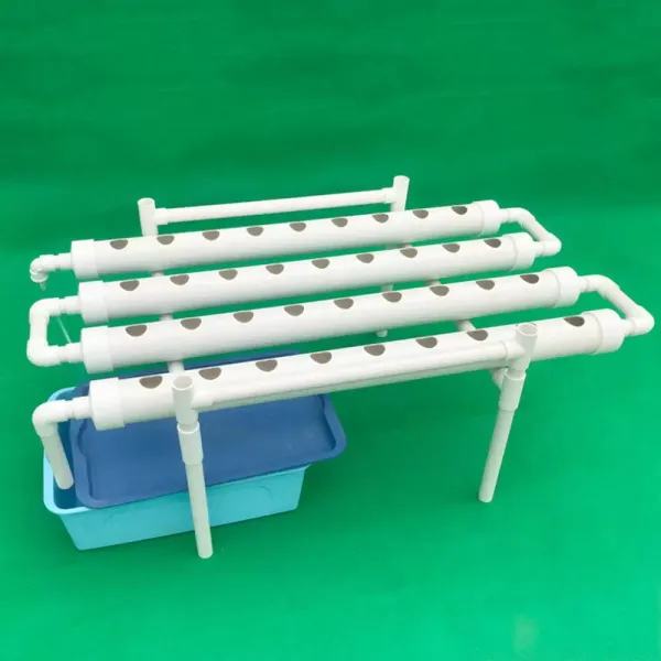 4 Tubes 36 Slots Hydroponic Grow System PVC U Hydroponics Grow Kit White.