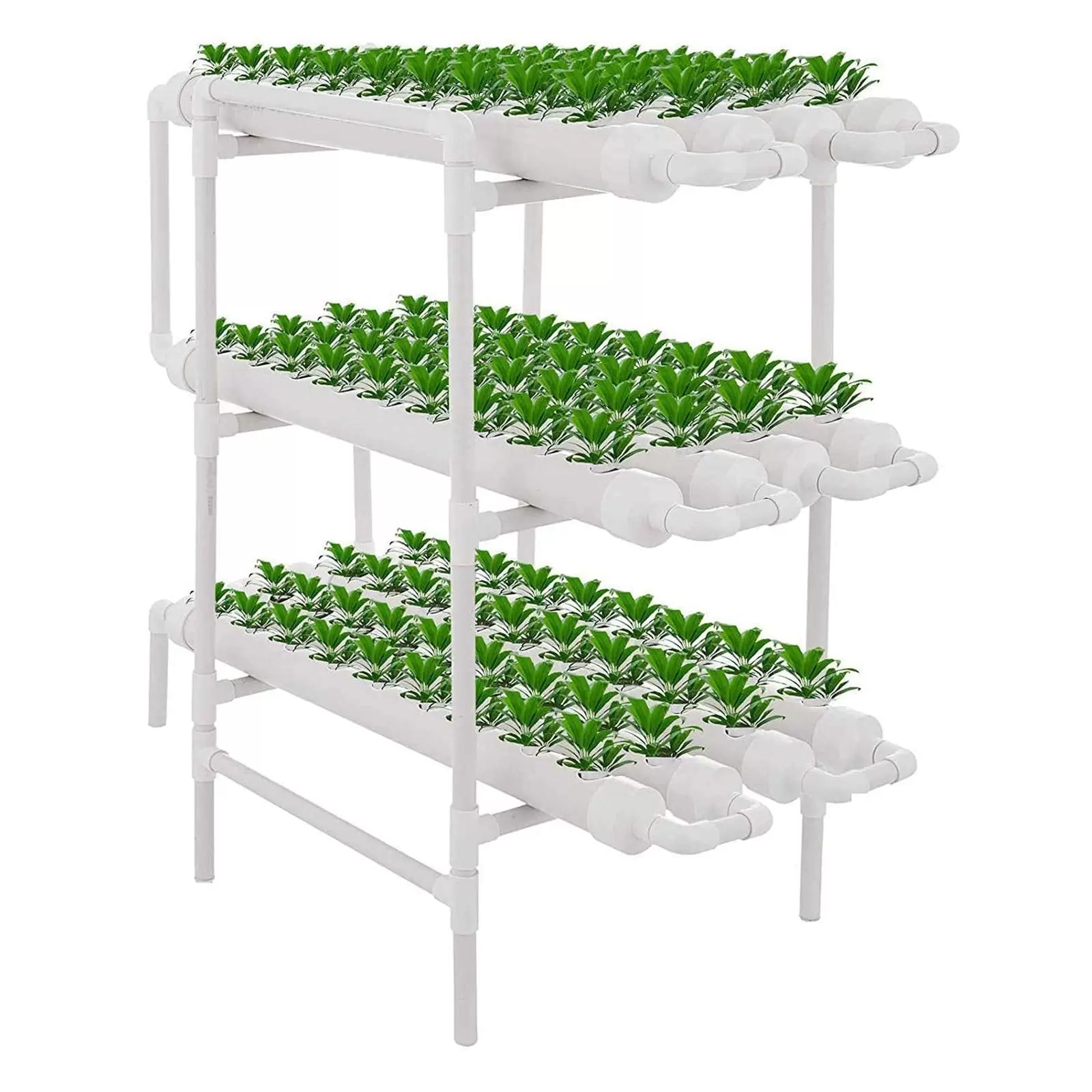 PVC Hydroponic Grow Kit - Hydroponic Grow System - Hydroponic Grow Kit - 3 Layers - 108 Slots - 12 Tubes