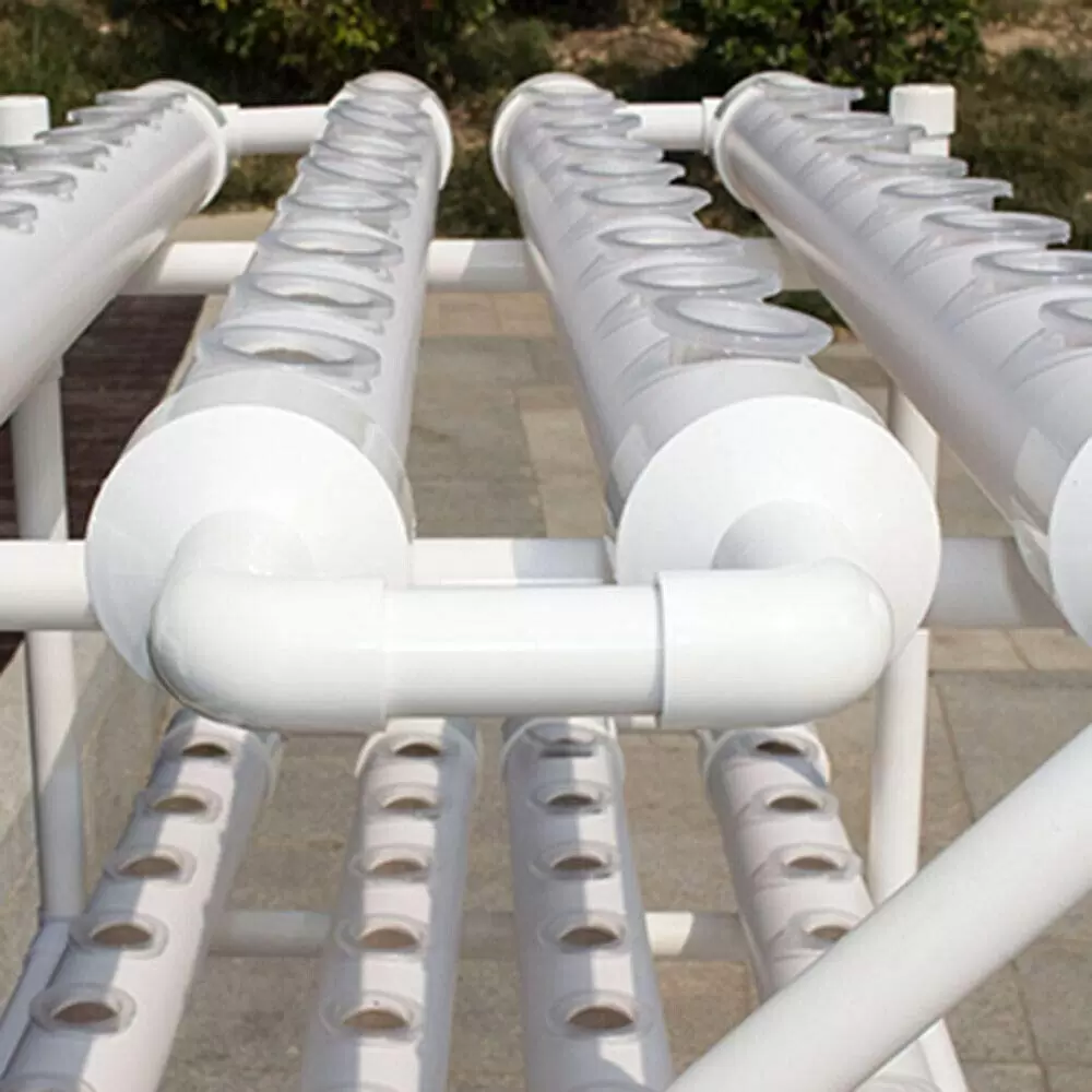 PVC Hydroponic Grow Kit - Hydroponic Grow System - Hydroponic Grow Kit - 3 Layers - 108 Slots - 12 Tubes PVC Hydroponic Grow Kit - Hydroponic Grow System - Hydroponic Grow Kit - 3 Layers - 108 Slots - 12 Tubes