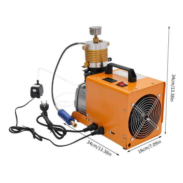 1800W 220V PCP Air Pump, Electric Compressor Pump, High Pressure Electric Compressor 4500psi
