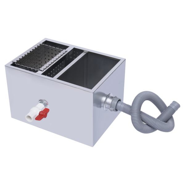 Grease Trap Interceptor Stainless Steel Drain Disc with Grease Separator High-quality Thread Thickened Baffle for Treating Mineral Oil Animal Oil