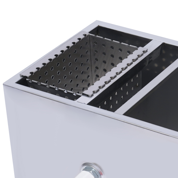 Grease Trap Interceptor Stainless Steel Drain Disc with Grease Separator High-quality Thread Thickened Baffle for Treating Mineral Oil Animal Oil