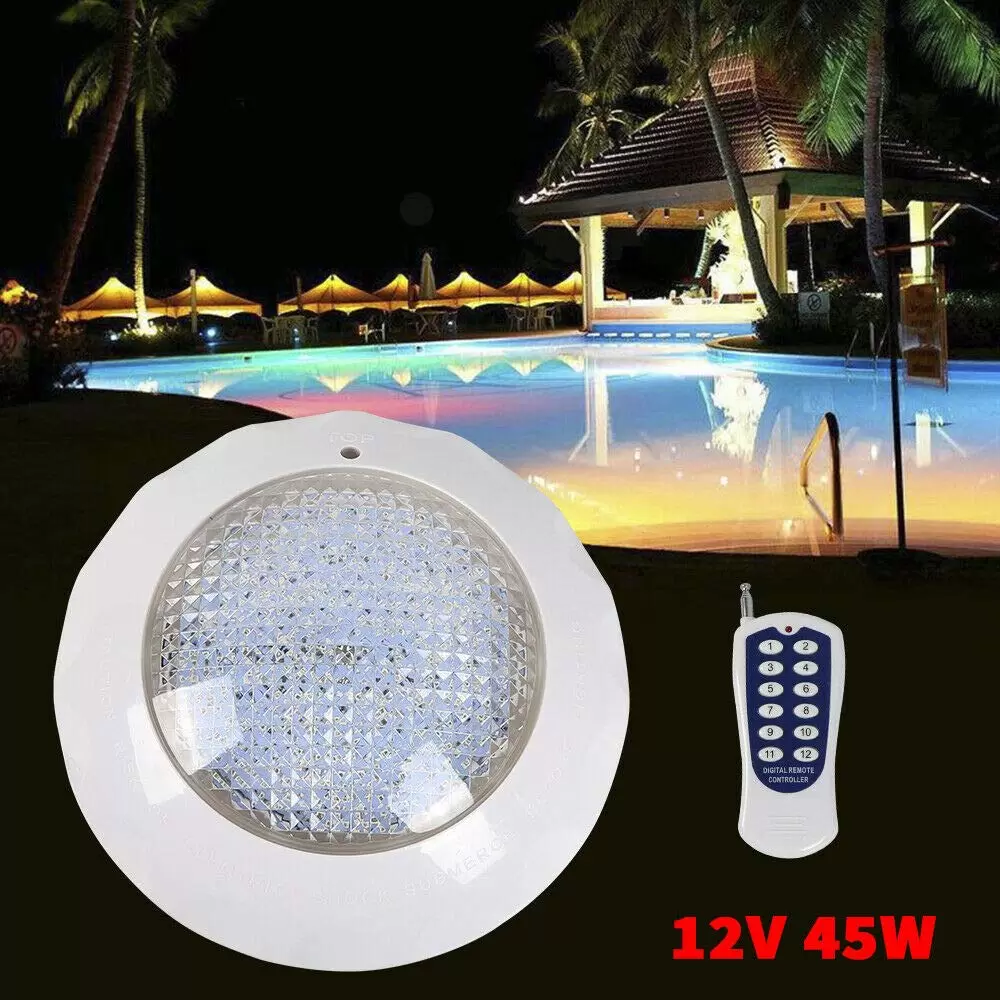 45W RGB Submersible LED Swimming Pool Light with Remote Control Waterproof IP68 for Pond Lighting 45W RGB Submersible LED Swimming Pool Light with Remote Control Waterproof IP68 for Pond Lighting