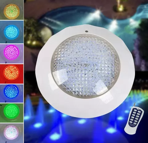 45W RGB Submersible LED Swimming Pool Light with Remote Control Waterproof IP68 for Pond Lighting