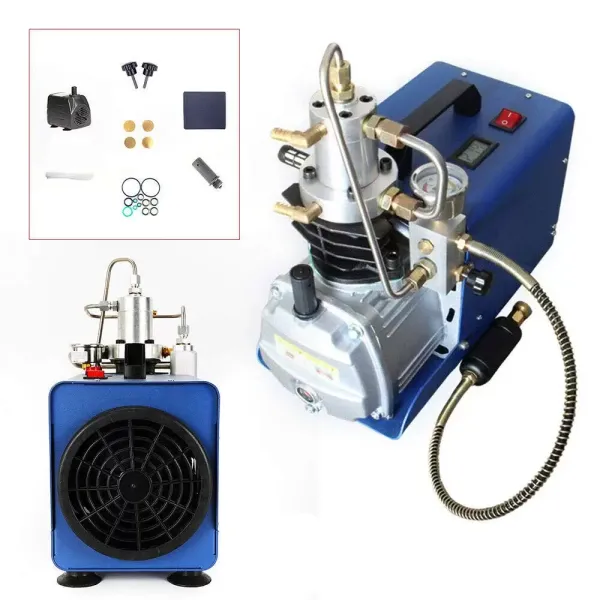 300 Bar High Pressure PCP Electric Air Compressor High Pressure Air Pump 30 Mpa 4500 PSI Suitable for Long-Term Use Good Heat Dissipation