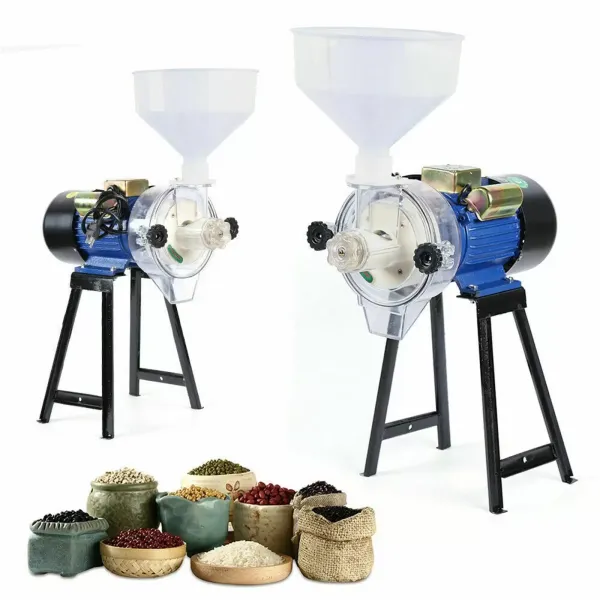 220V 2.2KW Electric Grain Mill With Hopper Malt Mill Grain Grinder Iron Galvanized Material 1400 Rpm Grain Malt Mill Grinding Machine Grinder 220V 2.2KW Electric Grain Mill With Hopper Malt Mill Grain Grinder Iron Galvanized Material 1400 Rpm Grain Malt Mill Grinding Machine Grinder