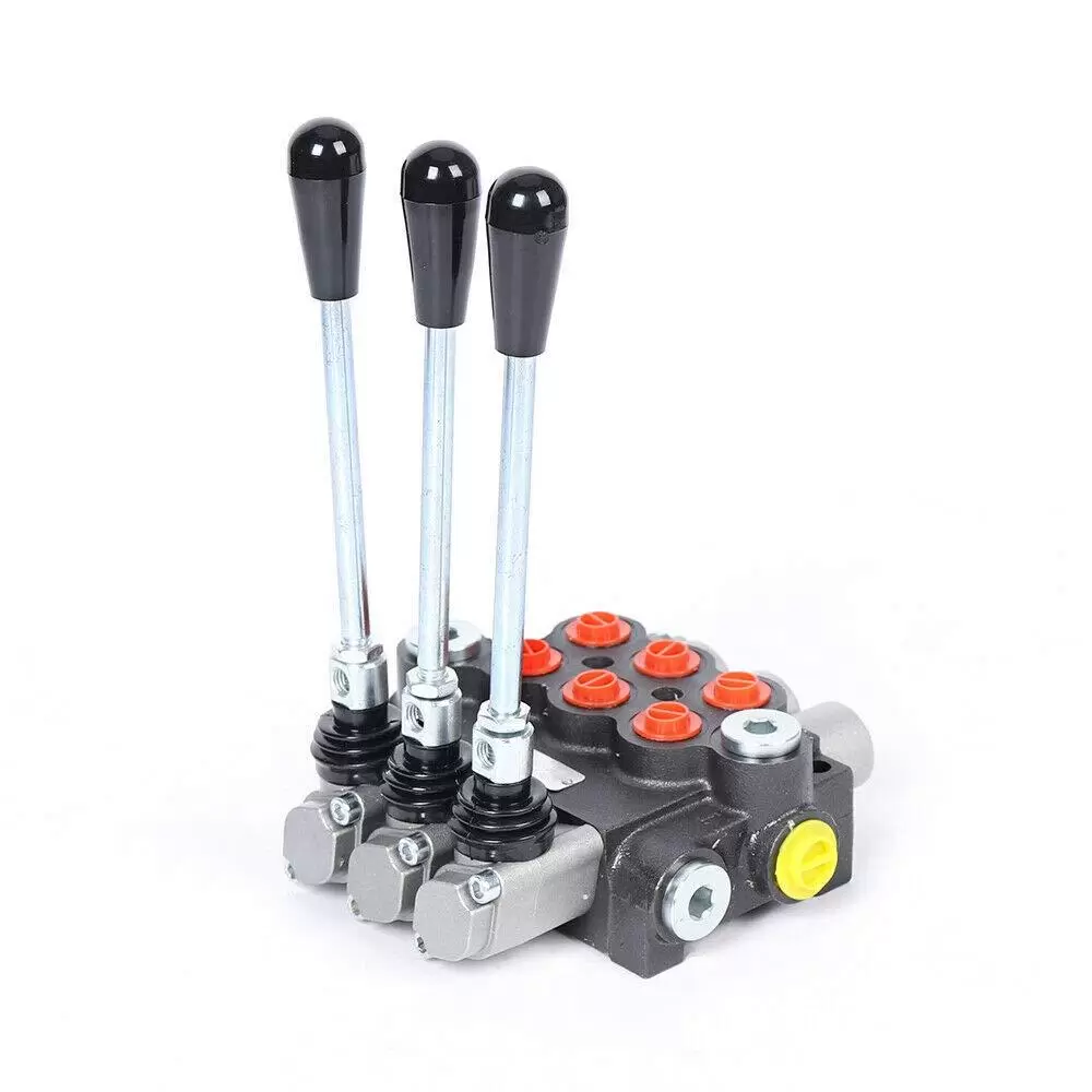 Triple Manual Control Valve - One-piece Double Action Cylinder - Adjustable Pressure Relief Valve - Hydraulic Cylinder - Oil Tank Triple Manual Control Valve - One-piece Double Action Cylinder - Adjustable Pressure Relief Valve - Hydraulic Cylinder - Oil Tank