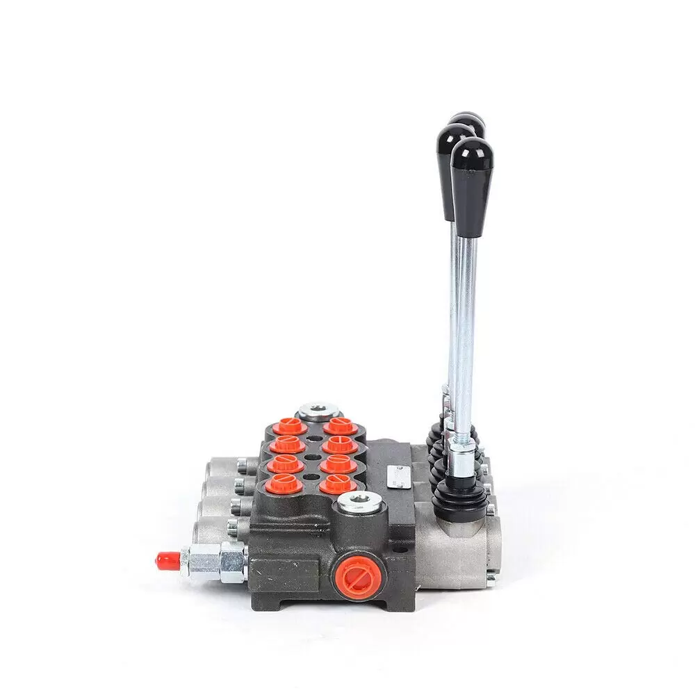 4spool P40 Hydraulic Directional Control Valve Manual Operate 4 Compartment Hydraulic Valve Hand Lever Valve 13gpm Tank 40l/min Cylinder Coil 4spool P40 Hydraulic Directional Control Valve Manual Operate 4 Compartment Hydraulic Valve Hand Lever Valve 13gpm Tank 40l/min Cylinder Coil