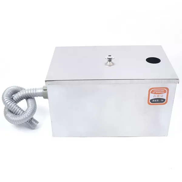 Stainless Steel Oil Separator Grease Separator Stainless Steel Waste Filter Grease Trap Interceptor for Restaurant Canteen Home Kitchen with High Hardness High Wear