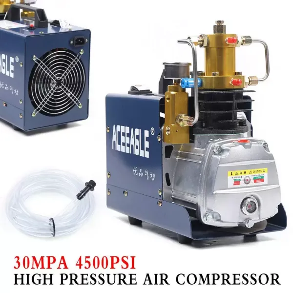 PCP Air Compressor High Pressure Air Compressor PCP Airgun Scuba Air Pump High Pressure Air Compressor 300 Bar 4500 PSI Automatic 1800W