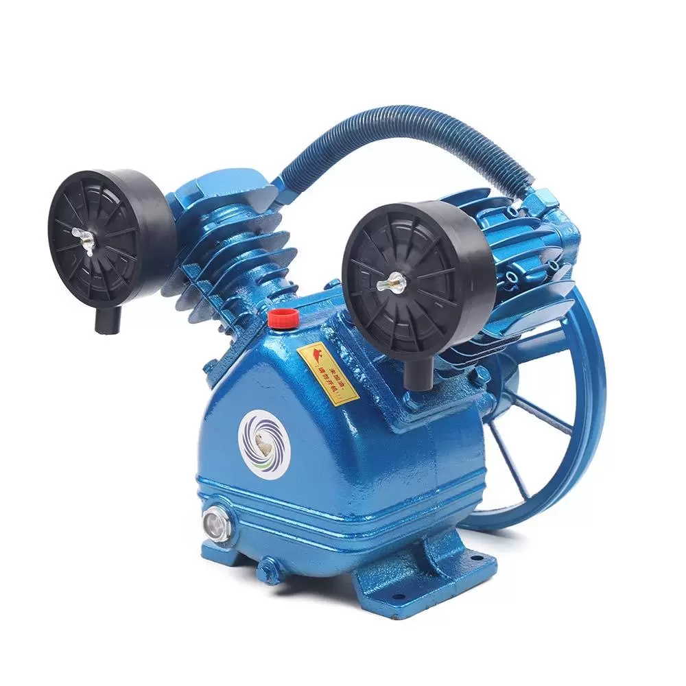 1500W 115PSI 2HP V-Style Doppelzylinder Air Compressor Pump 2 Piston Air Compressor Head Pump V Style Twin Cylinder Single Stage 2HP 115PSI