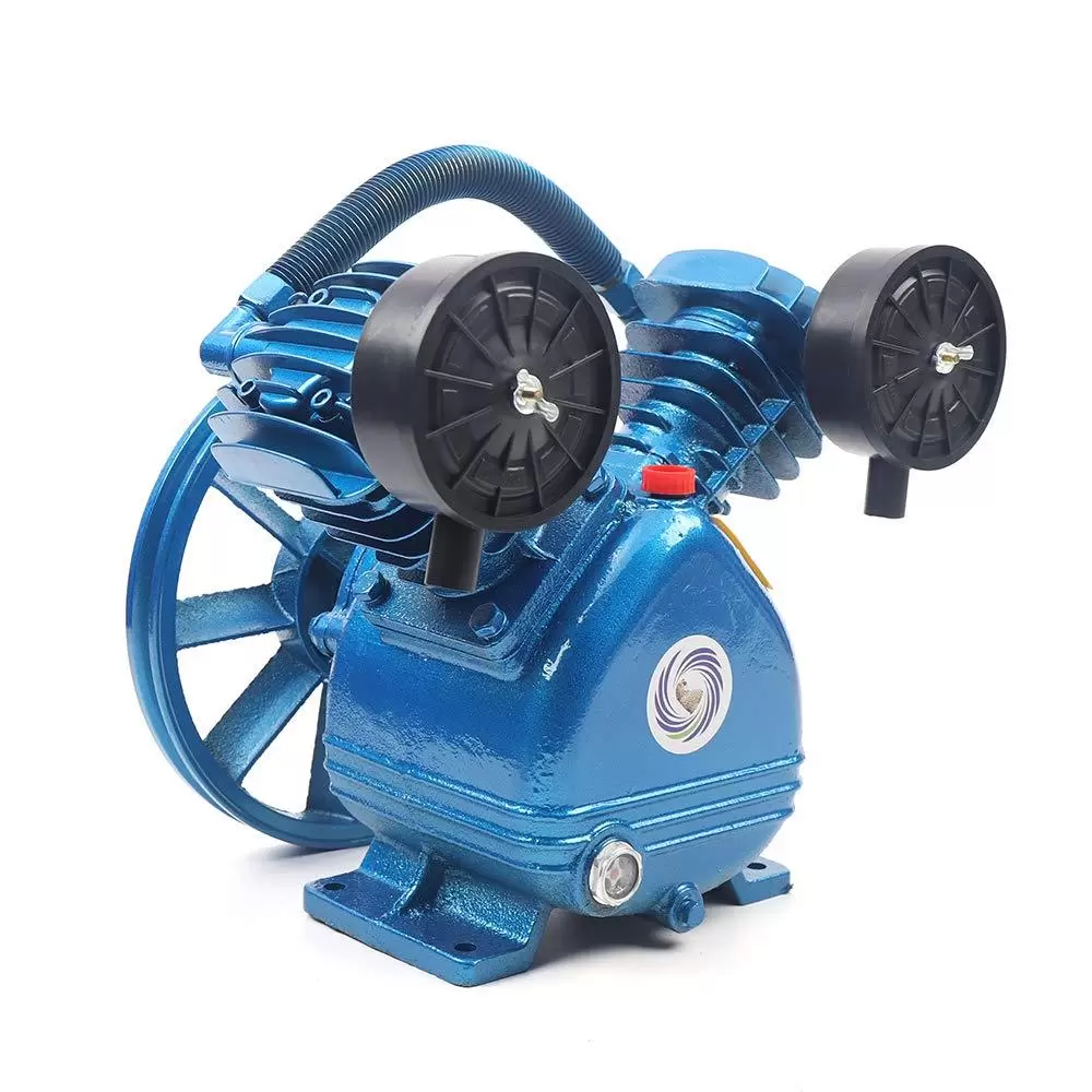1500W 115PSI 2HP V-Style Doppelzylinder Air Compressor Pump 2 Piston Air Compressor Head Pump V Style Twin Cylinder Single Stage 2HP 115PSI 1500W 115PSI 2HP V-Style Doppelzylinder Air Compressor Pump 2 Piston Air Compressor Head Pump V Style Twin Cylinder Single Stage 2HP 115PSI