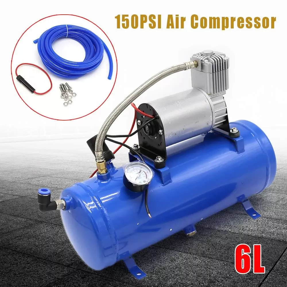 Mobile Compressors Air Horn Kit 6L with 100 PSI 12v Air Compressor Horn Modified Air Pump Mobile Compressors Air Horn Kit 6L with 100 PSI 12v Air Compressor Horn Modified Air Pump
