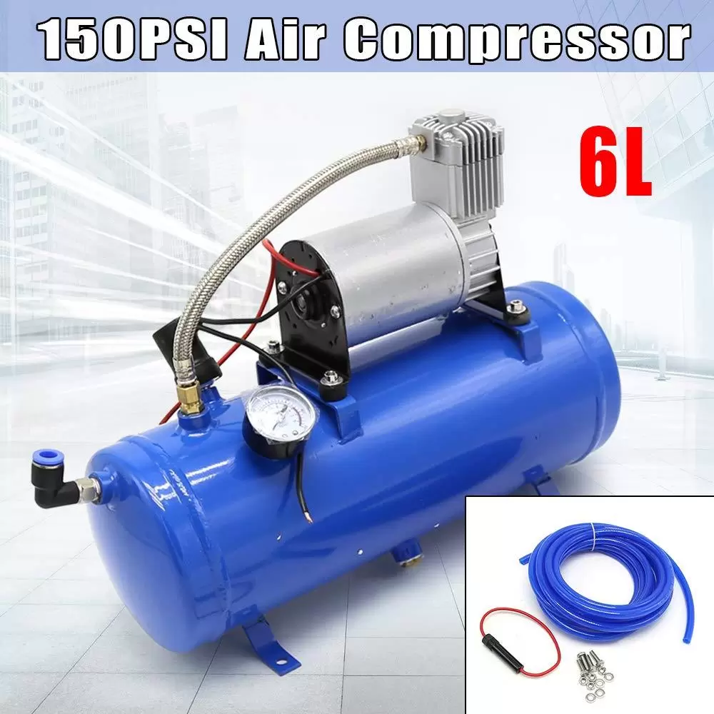 Mobile Compressors Air Horn Kit 6L with 100 PSI 12v Air Compressor Horn Modified Air Pump Mobile Compressors Air Horn Kit 6L with 100 PSI 12v Air Compressor Horn Modified Air Pump