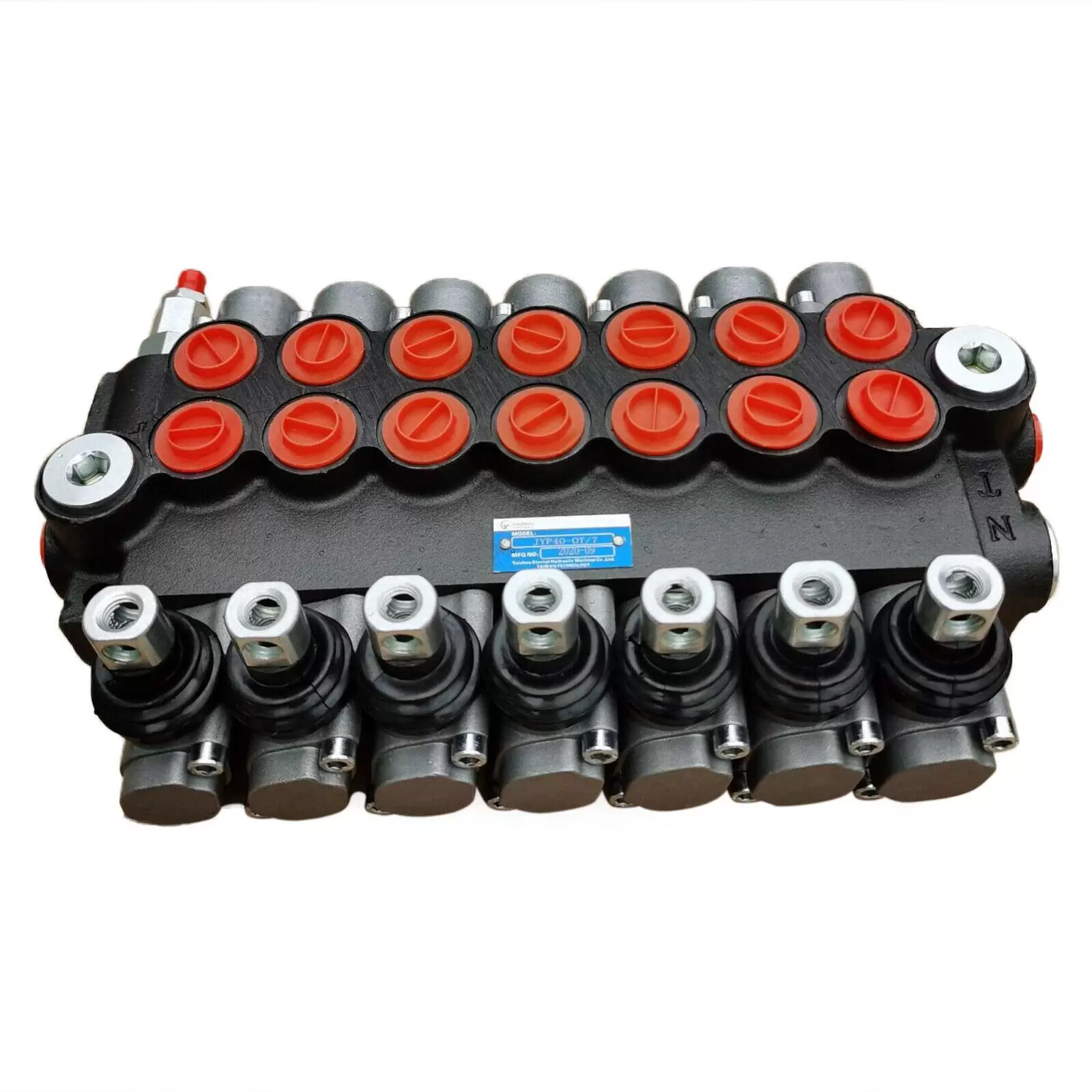 7 Spool 4300 PSI Double Acting Hydraulic Control Valve 11 GPM Adjustable Tractor Loader 7 Spool 4300 PSI Double Acting Hydraulic Control Valve 11 GPM Adjustable Tractor Loader
