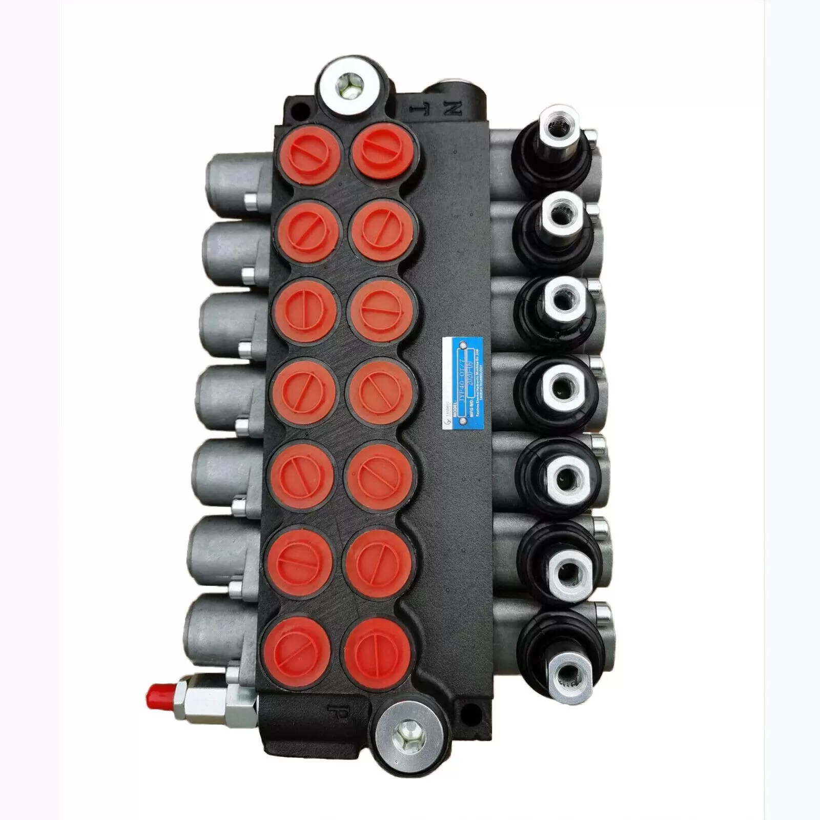 7 Spool 4300 PSI Double Acting Hydraulic Control Valve 11 GPM Adjustable Tractor Loader 7 Spool 4300 PSI Double Acting Hydraulic Control Valve 11 GPM Adjustable Tractor Loader