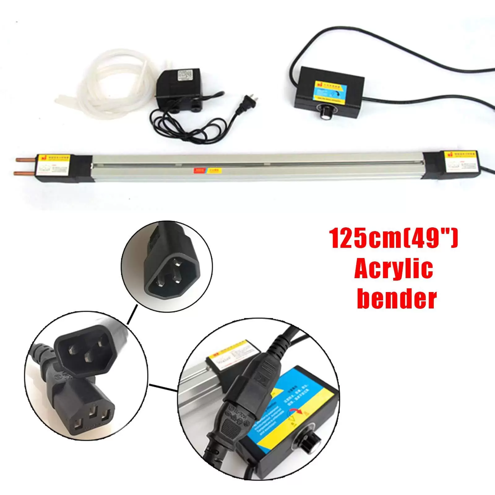 Bending machine 125 cm 220 V in plastic and PVC