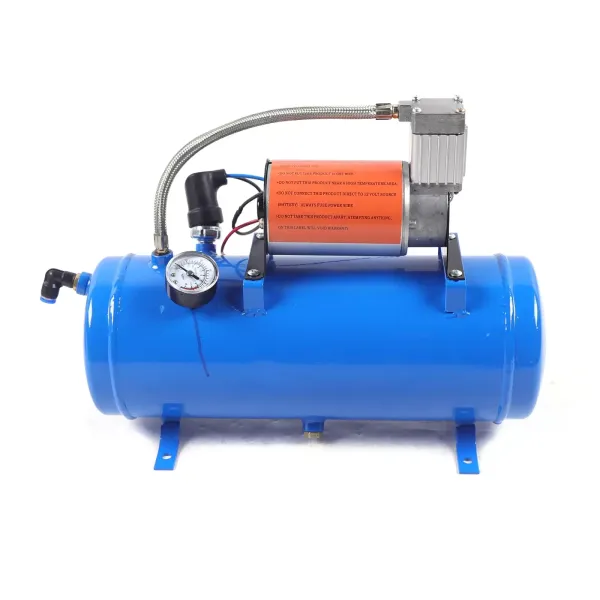 CNCEST Air Horn Kit 6 Liters with 150 PSI 12v 6L Air Compressor Compressor 4 Trumpet Air Pump Compressor  Good for the Emergency Needs