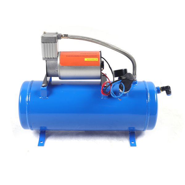 CNCEST Air Horn Kit 6 Liters with 150 PSI 12v 6L Air Compressor Compressor 4 Trumpet Air Pump Compressor  Good for the Emergency Needs