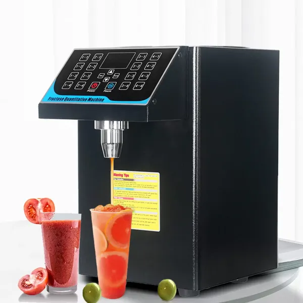 Automatic Fruit Sugar Syrup Bubble Tea Dispenser Stainless Steel Equipment 16 Groups 220V 7.5L 450W