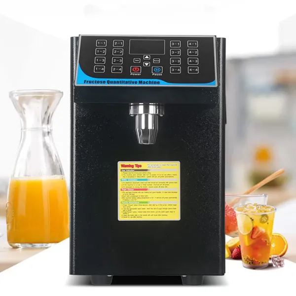 Automatic Fruit Sugar Syrup Bubble Tea Dispenser Stainless Steel Equipment 16 Groups 220V 7.5L 450W